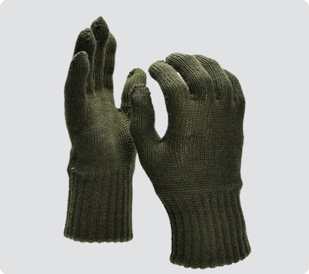 KD Hosiery Mills Woolen Hand Gloves